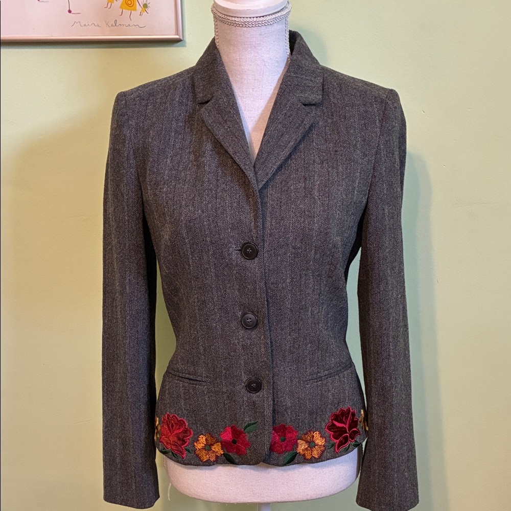 Les Copains herringbone jacket, size IT40